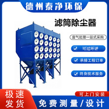 定制滤筒除尘器工业打磨粉尘收集器抛光车间斜插式滤筒除尘器