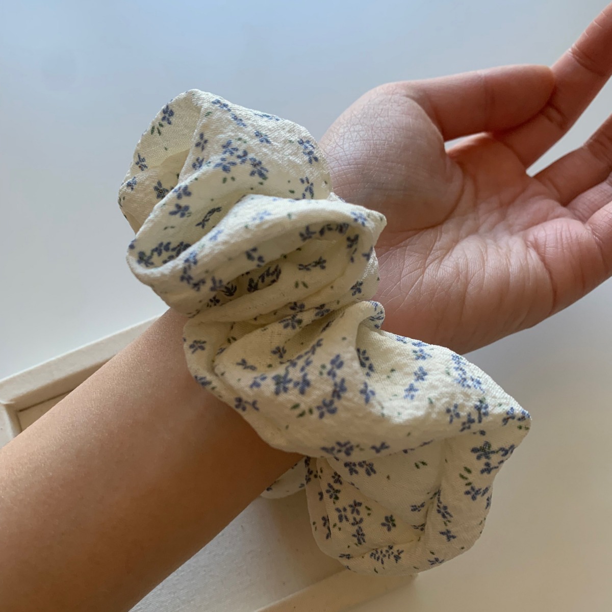 Xxyolo/North Wild Flower Mist Tejido importado floral coreano Anillo para el cabello de intestino grueso Accesorios para el cabello hechos a mano de alta calidad chic