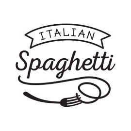 ITALIAN Spaghetti 叉子意大利面条wall decor跨境亚马逊DW11998