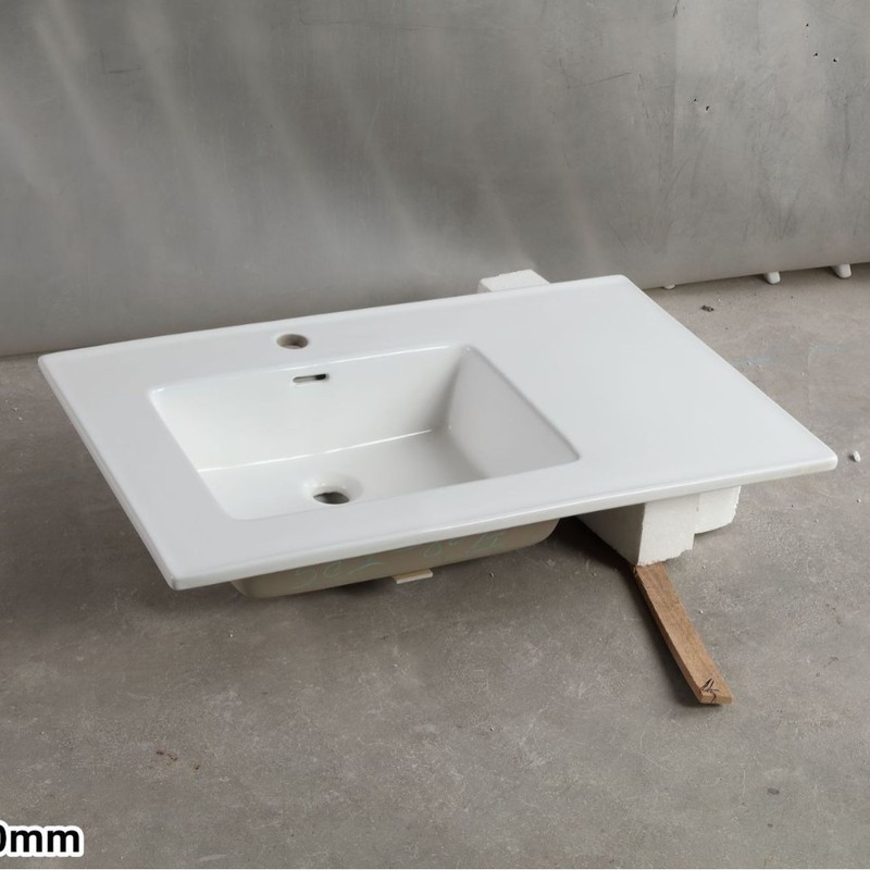 幅50cmのセラミック一体型洗面器、Lサイズ、幅55cm、カット可能な角とエッジの洗面台、幅60cmの洗濯機用洗面器|undefined