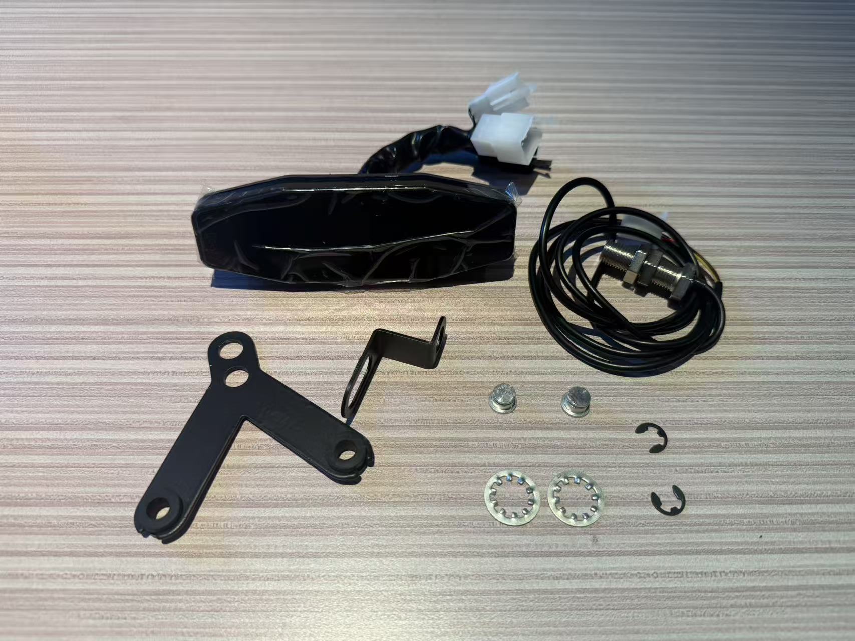 Motorcycle Modified Instrument Assembly Led Digital Meter Voltage Meter Oil Level Meter + Sensor Line Universal Model