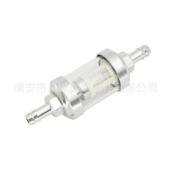 Motorcycle modified accessories pedal transparent glass aluminum core fuel filter steam core removable filter