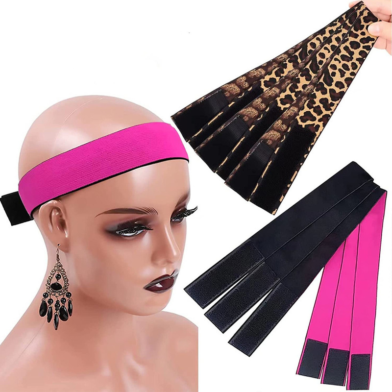 Butterfly Rose Red Hair Belt Wig Belt Wig Fixing Belt Pure Black Gold Silver Wig Velcro Belt Amazon Purple