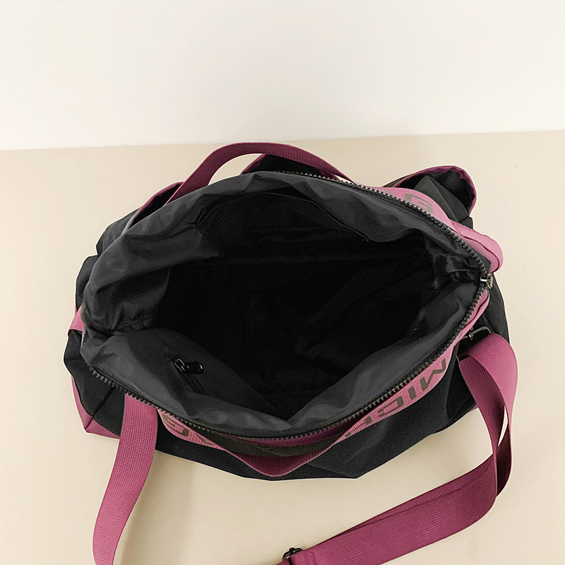 Bolsa de fitness deportiva de separación seca y húmeda simple japonesa, bolsa de viaje de negocios de gran capacidad, bolsa de moda callejera de moda de todo fósforo