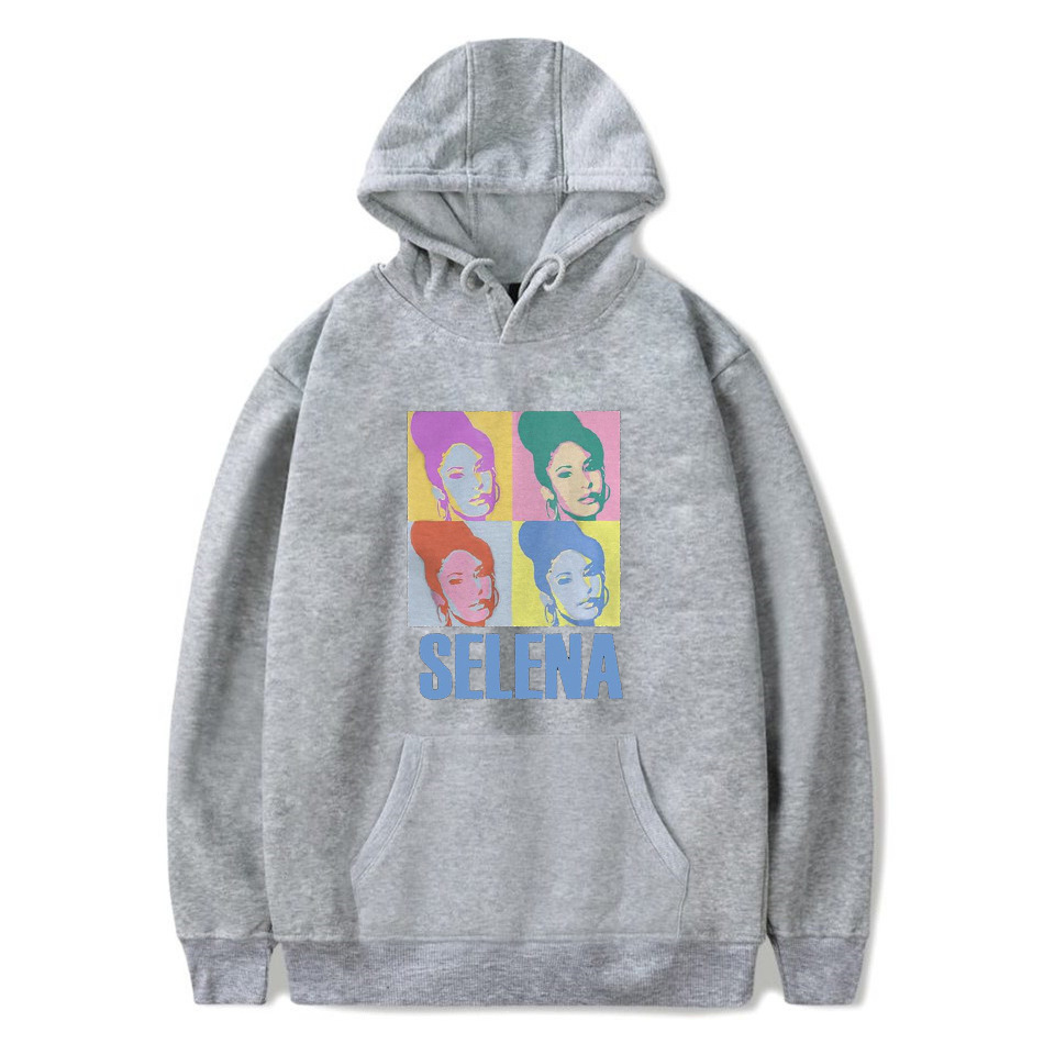 Selena Singer Hoodie Men's 90s Casual Retro Hoodie Set Hip
