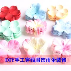 花びら diy 模擬桃アジサイの花びら手作り写真ステージ装飾衣類クラフト傘タッセルアクセサリー小道具