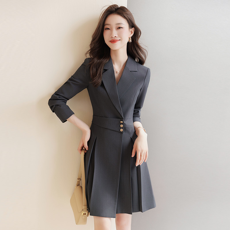 Autumn Suit Dress for Women, Formal Occasion, High-End, No-Iron, Jewelry Store, Beauty Salon, Professional Attire, Women's Skirt, Workwear