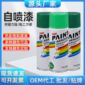 400ml Green Self-Painting Hand-Operated Automatic Car Metal Anti-Rust Wall Furniture Wood Waterproof Paint Wholesale