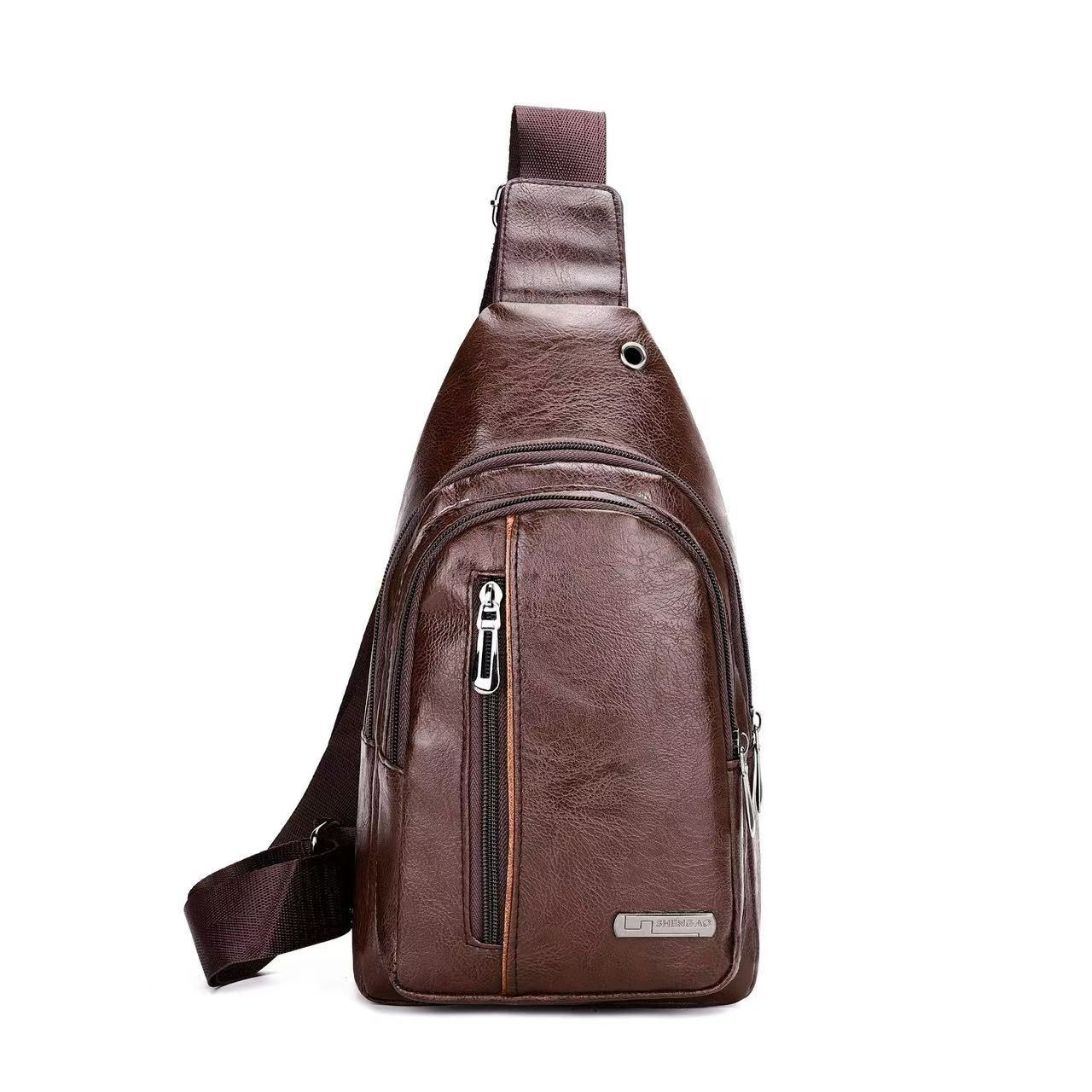 2025 nuevo estilo coreano simple bolso de pecho de hombre de bolso de hombro impermeable de moda casual mochila de viaje universal