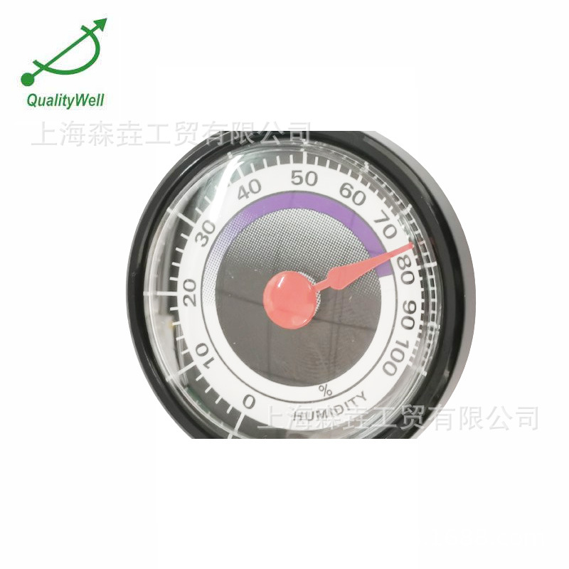 工业级机械迷你湿度计 无需电池 黑色塑料外壳红色指针 TH20