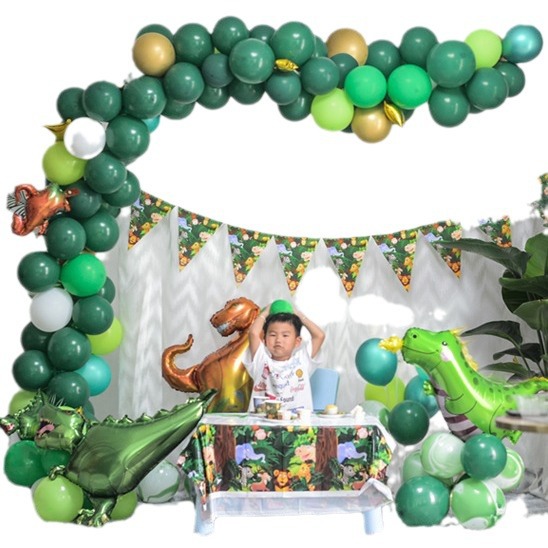 Doble agujero 5 M Cadena de globos de látex bola globo soporte boda cumpleaños fiesta escena diseño decoración apoyos transfronterizos