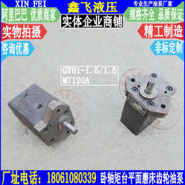 GY01-1.5/1.5南通第二机床厂的M7120A平面磨床润滑泵 双联齿轮泵