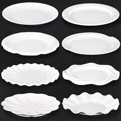 メラミン皿白いプラスチック円盤商用模造磁器食器ホテルレストラン料理皿ホテル鍋前菜皿