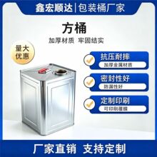 定制铁桶 18升方桶18L马口铁方形铁桶18升螺旋口方桶胶粘剂油漆桶