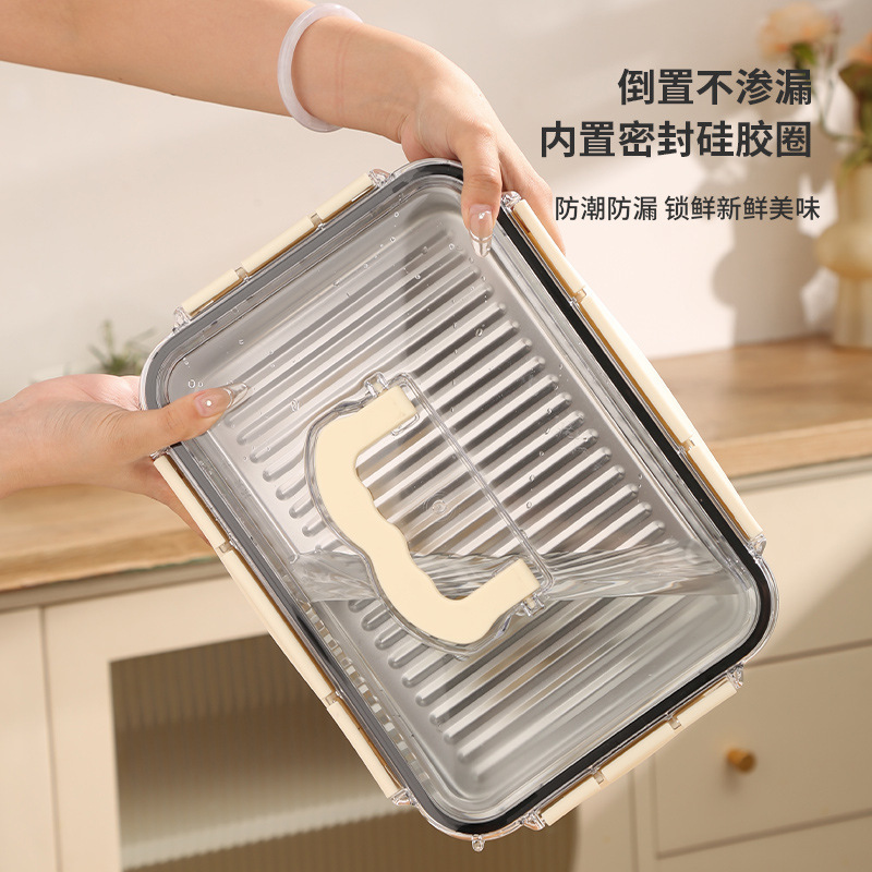 クロスボーダー専用304ステンレス鮮度保持箱果物野菜密封冷蔵庫冷蔵箱超大型ハンドル付き屋外|undefined