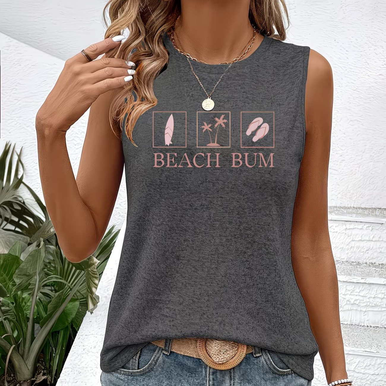 Women's Summer Vest Top Print Design Clothing For Ladies_ecoleips.com