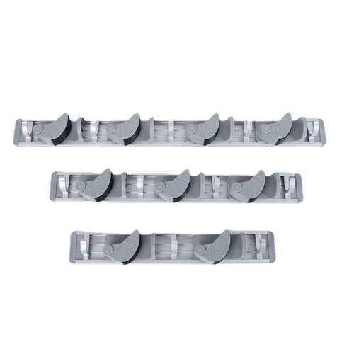 Hole-free wall-mounted mop holder bathroom broom storage clip space aluminum magic mop hook