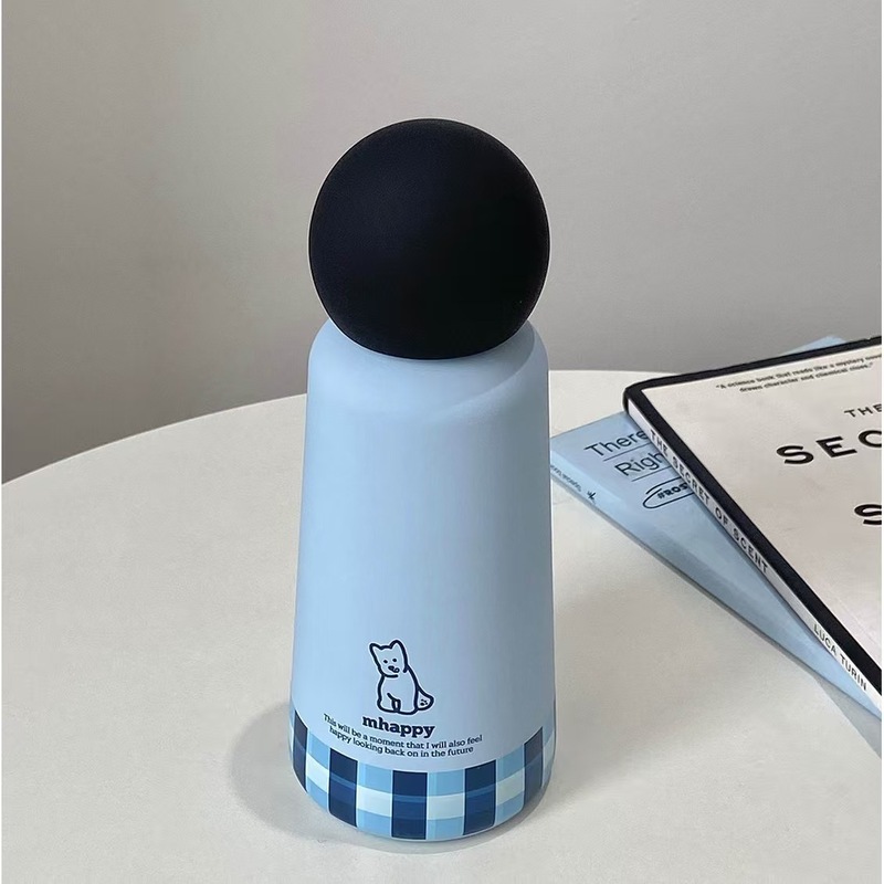 创意可爱儿童红鼻子保温杯户外便携运动水杯高颜值女生随行杯|undefined