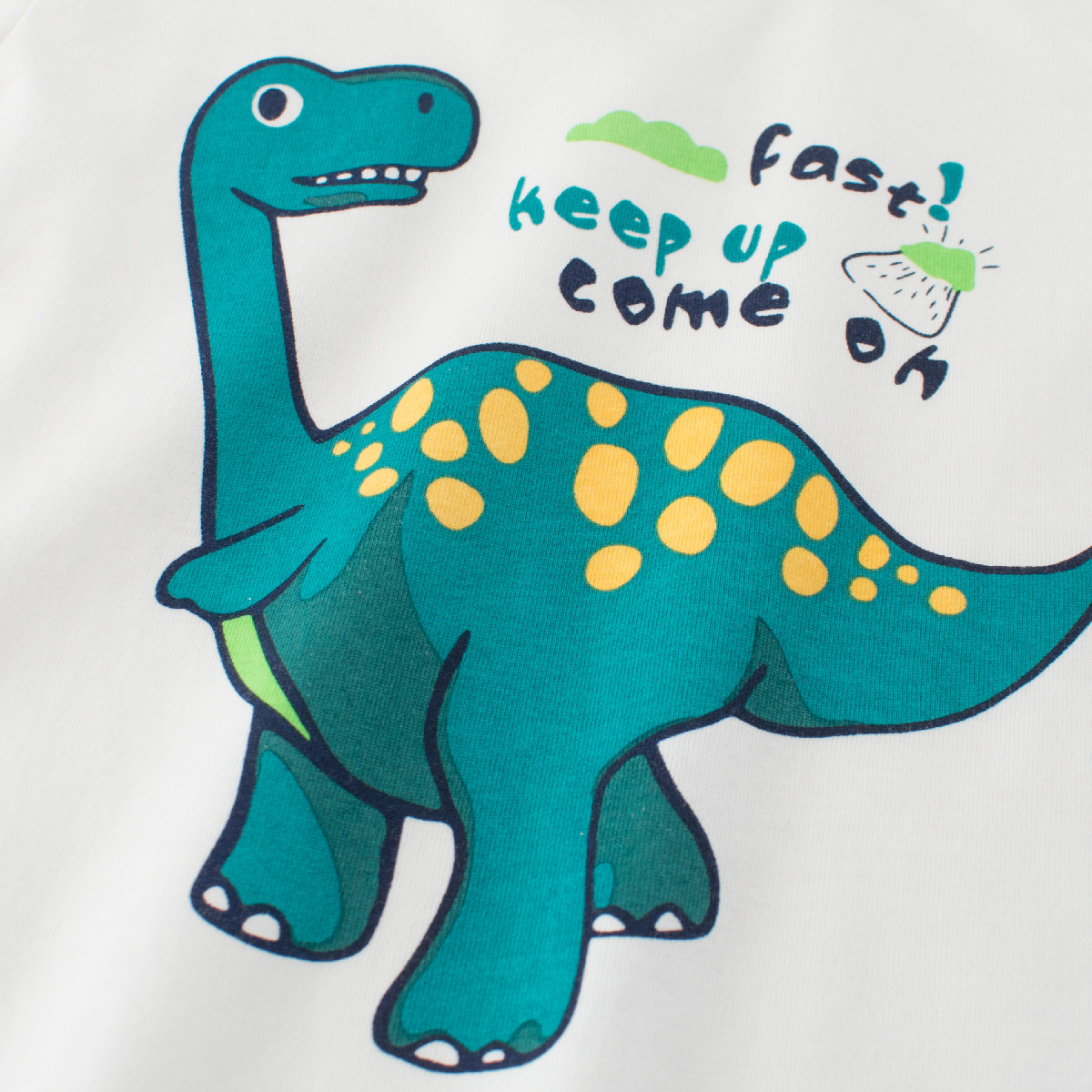 27kids ropa para niños camiseta de manga corta niños verano suéter de cuello redondo dinosaurio dibujos animados niños ropa de bebé al por mayor