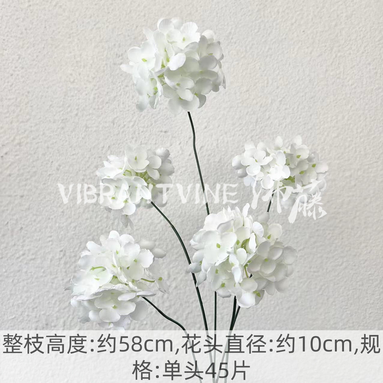 Arreglo de flores de guía de diseño de bodas blanco Arreglo de flores de guía Sala de estar del hotel Decoración de flores falsas Fábrica de flores artificiales al por mayor