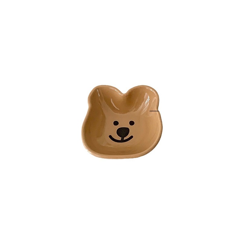 子犬セラミックディップソーサー、かわいい漫画の小さなソーサー、家庭用スナックソーサー、野菜ソーサー、骨吐きソーサー、ソースソーサー|undefined