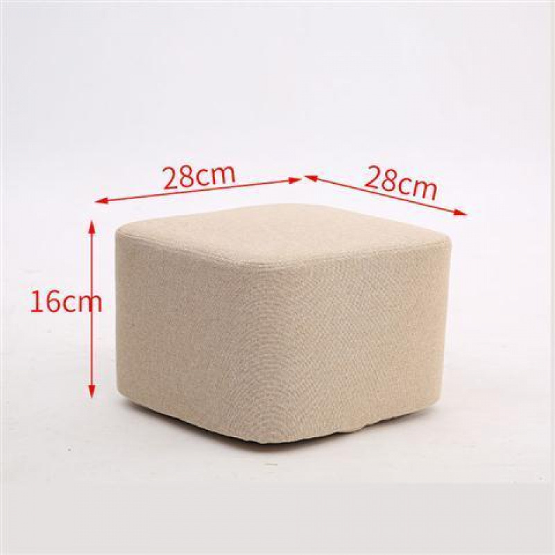 카키색 높이 16cm 사각 스툴 - 장인 정신으로 엄선