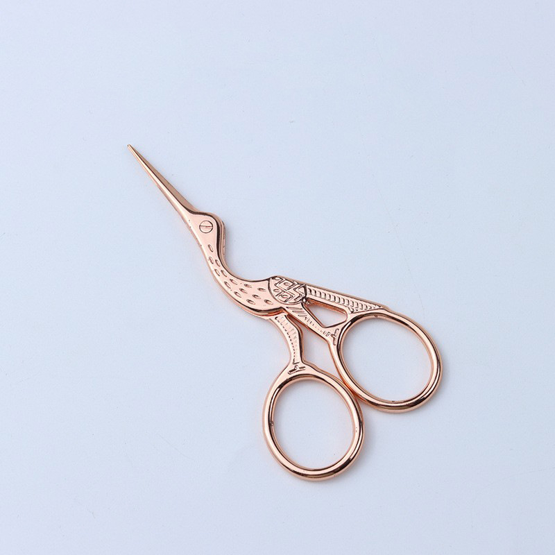 Tijeras de Grulla Acero Inox — Costura, Bordado, Estilo Retro