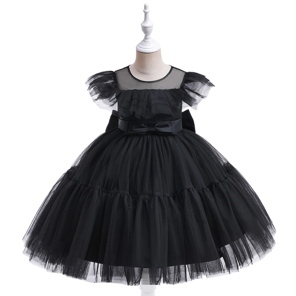Los niños se visten Día de los niños de rendimiento traje pequeño y mediano de los niños pettiskirt vestido de cumpleaños de niña de flores vestido de princesa