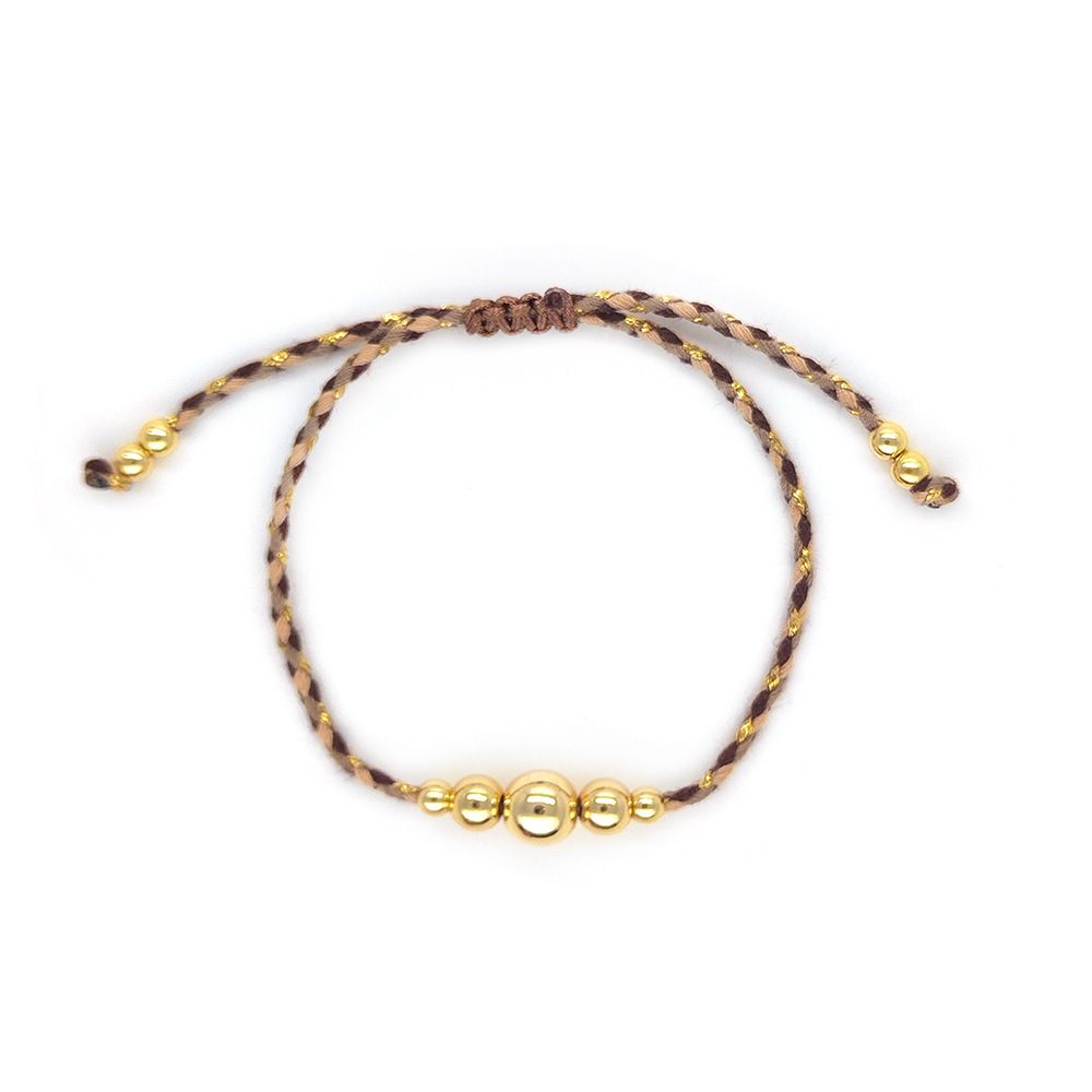 8g Weight 18K Gold Plated Plating Material Bracelets Classification cotton rope Chain Material Cord String Chain Type 1 Piece Quantity Daily Occasion cotton rope, Copper Material Geometric Pattern All Seasons Season Women's Gender Knitting Design IG Style, Simple Style Style IG Style Simple Style Geometric 18K Gold Plated Cotton Rope Copper Cord String String Bracelets Wholesale 11