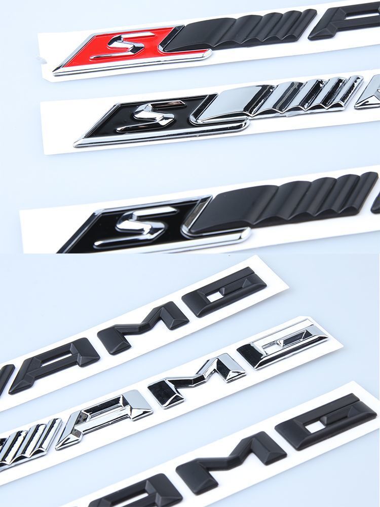 Mercedes-Benz AMG C-Class E-Class S-Class rear emblem CLA GLA GLC GLE modified car sticker lettering trunk lid badge