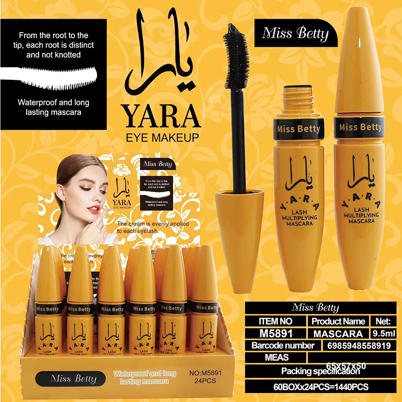 MissBetty nuevo producto de comercio exterior transfronterizo denso curvilineo impermeable mascara delineador de ojos mascara crema image 4