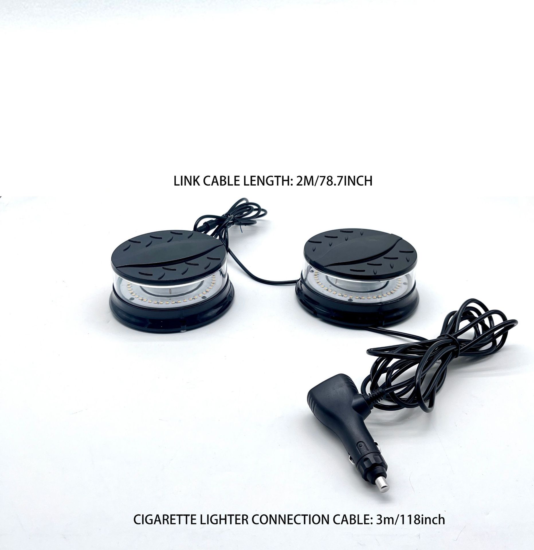 One-To-Two Alarm Led Light, Roof Atmosphere Warning, Waterproof, Color-Changing Emergency Strobe Light with Strong Magnetic Base