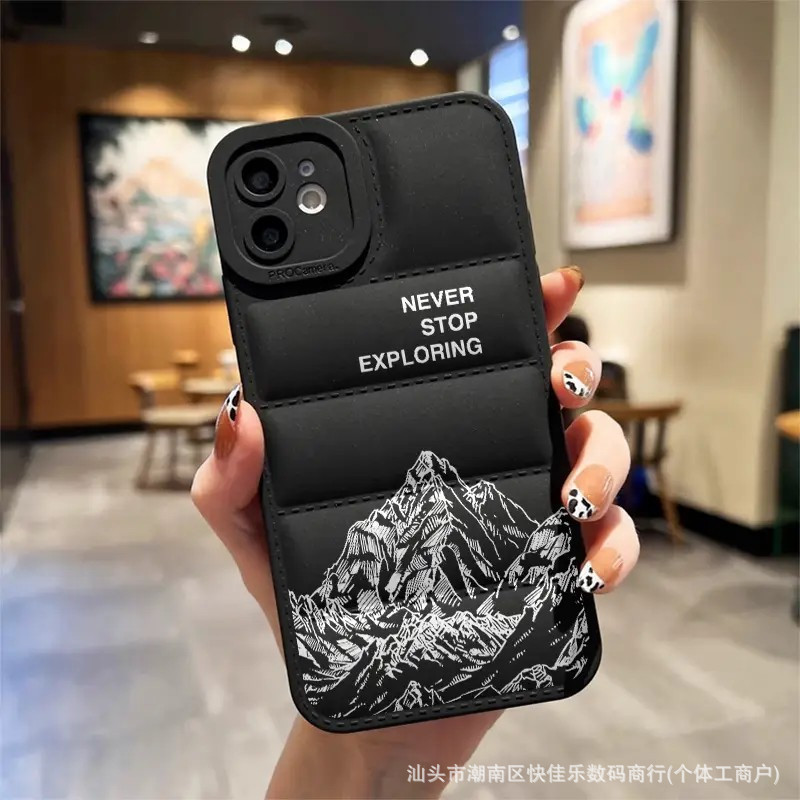 Down Jacket Trendy Brand Snow Mountain Suitable for iPhone Apple 11/12/13/14/15/16/17Promax Mobile Phone Case Down Jacket Trendy Brand Snow Mountain Suitable for iPhone Apple 11/12/13/14/15/16/17Promax Mobile Phone Case