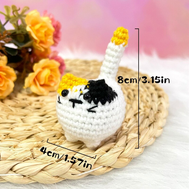 クロスボーダー新品Handmade Mini Crochet Cute Kittenミニかぎ針かわいい子猫|undefined