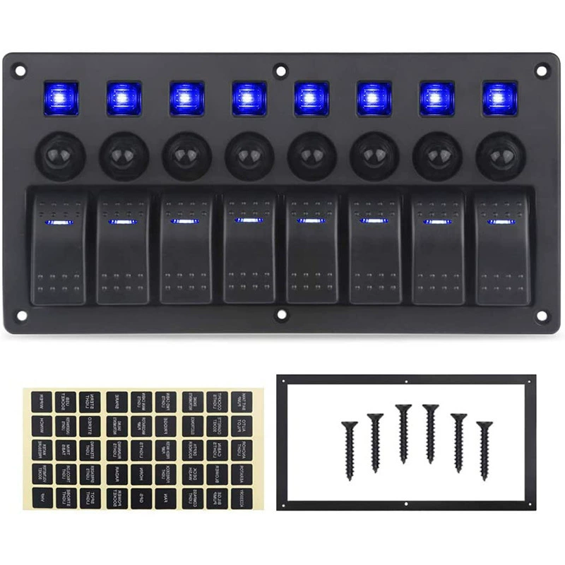 Судовой автобус 8-ходовой переключатель яхты модифицированный автомобильный переключатель лодки на колесах комбинация с панелью переключателя перегрузки