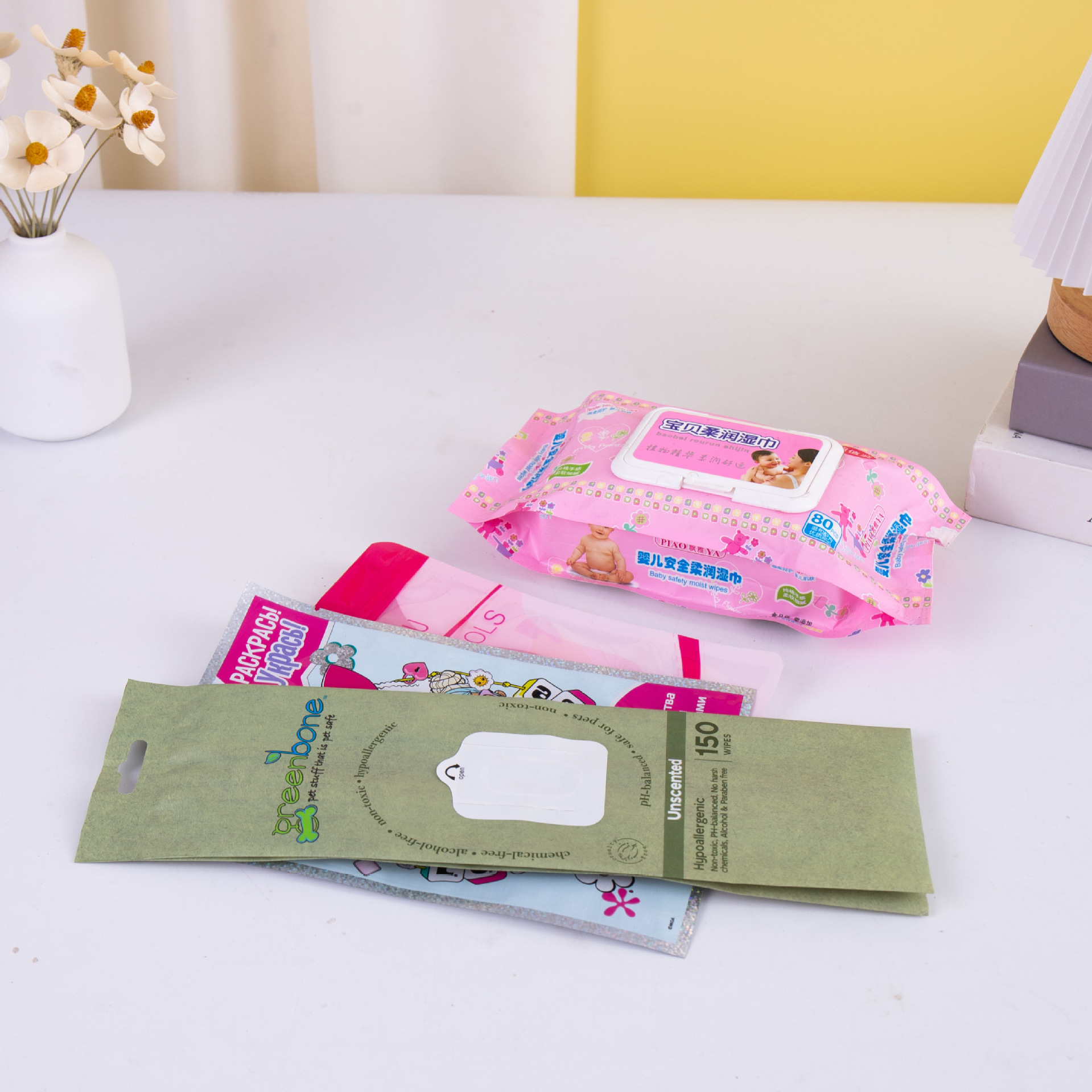 洗脸巾包装袋婴儿手口湿巾袋一次性棉柔巾抽纸袋真空密封袋子批发