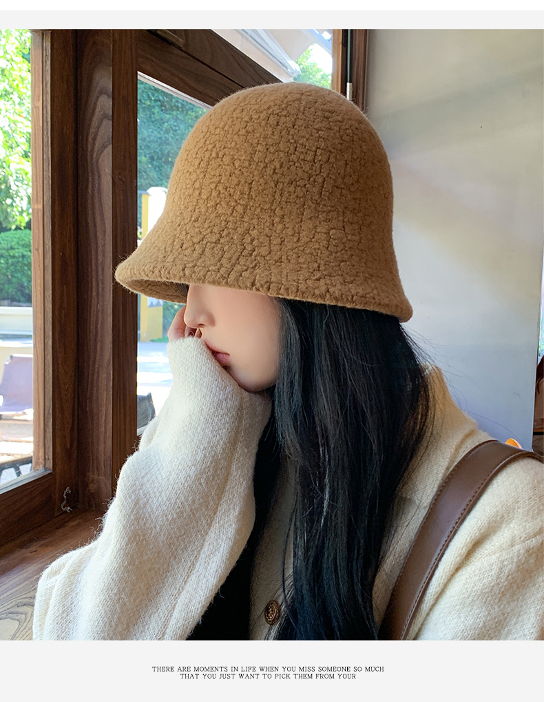 Cappello alla pescatora in lana d'agnello donna autunno inverno_voghion.com