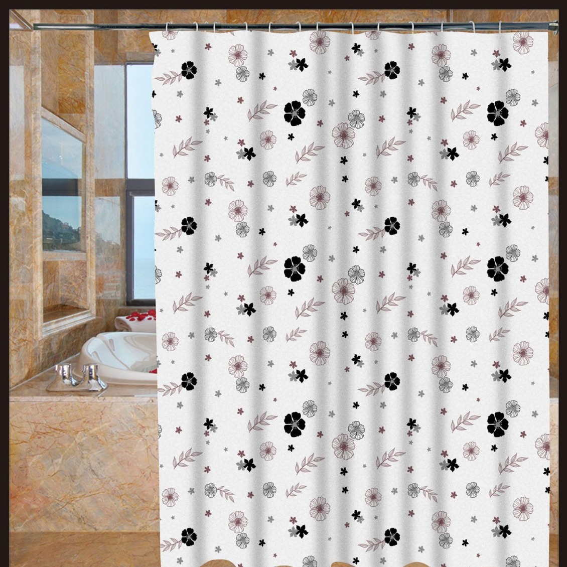 Comercio exterior spot cortina de baño conveniente desechable 0.02mm cortina de baño impermeable sin perforación cortina de baño anillo fábrica al por mayor