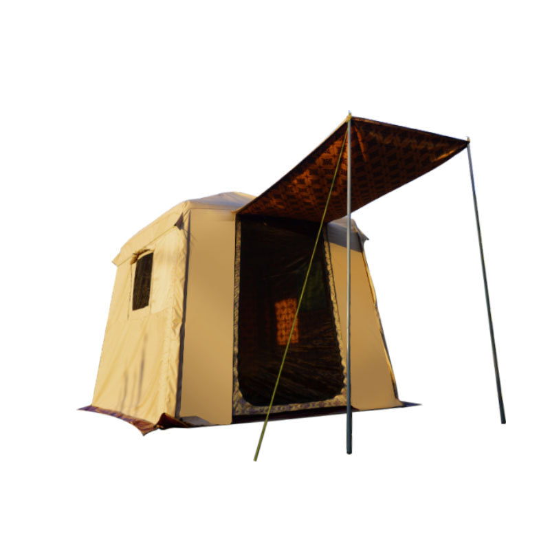 Carpa de campamento al aire libre contra el sol contra la lluvia contra la lluvia super gran carpa de caqui de apertura rápida automática camping picnic camping carpa