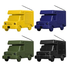 房车模型蓝牙音响多功能太阳能音箱无线插卡户外低音炮应急手电筒