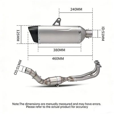 Set Tmax560 Full – Exhaust pipe