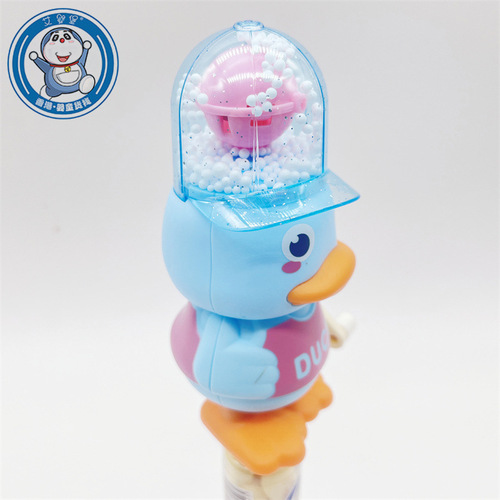 Einyebao Creative Handheld Flash Snowflake Duck Small Biscuit Egg Crisp Children's Toy Snack