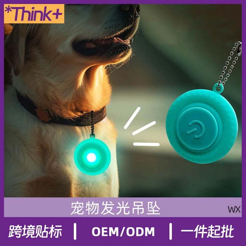 Домашние животные светящиеся подвески Аксессуары Аксессуары Собаки путешествуют ночью, чтобы предотвратить потерю Ночной свет Светодиодный блеск Кулон