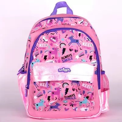 Australia Smiggle caricatura mochila de tamaño medio jardín de infantes mochila de hombro 3D con sombrero de caricatura
