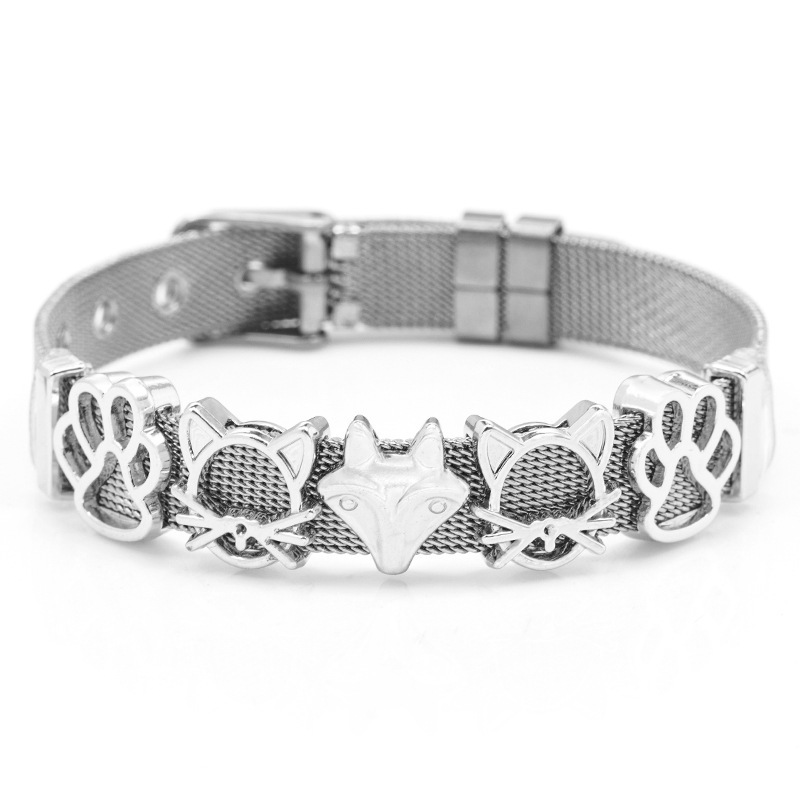 Daily Occasion Animal Pattern Cute Animal Stainless Steel Plating Watch Strap