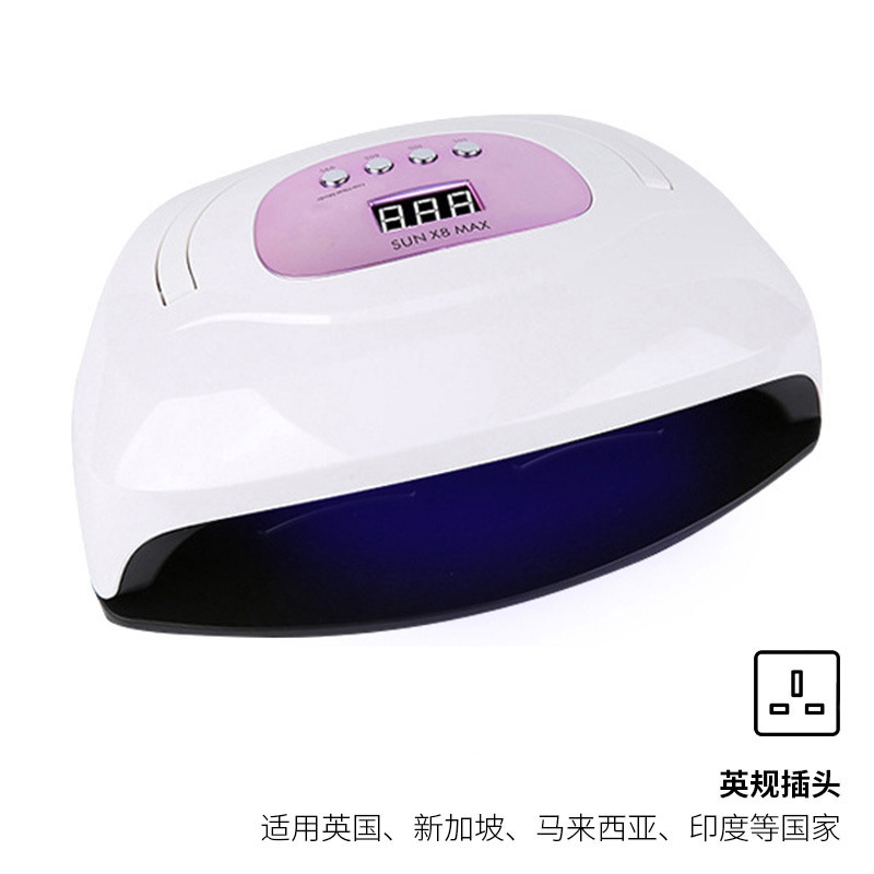 220W de alta potencia fototerapia máquina de secado rápido de uñas lámpara de cocción de cuatro engranajes de sincronización portátil secador de uñas al por mayor transfronterizo