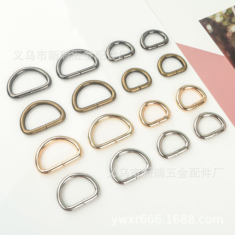 厂家供应各种铁半圆扣 金属D型扣  D字扣 箱包挂环挂扣