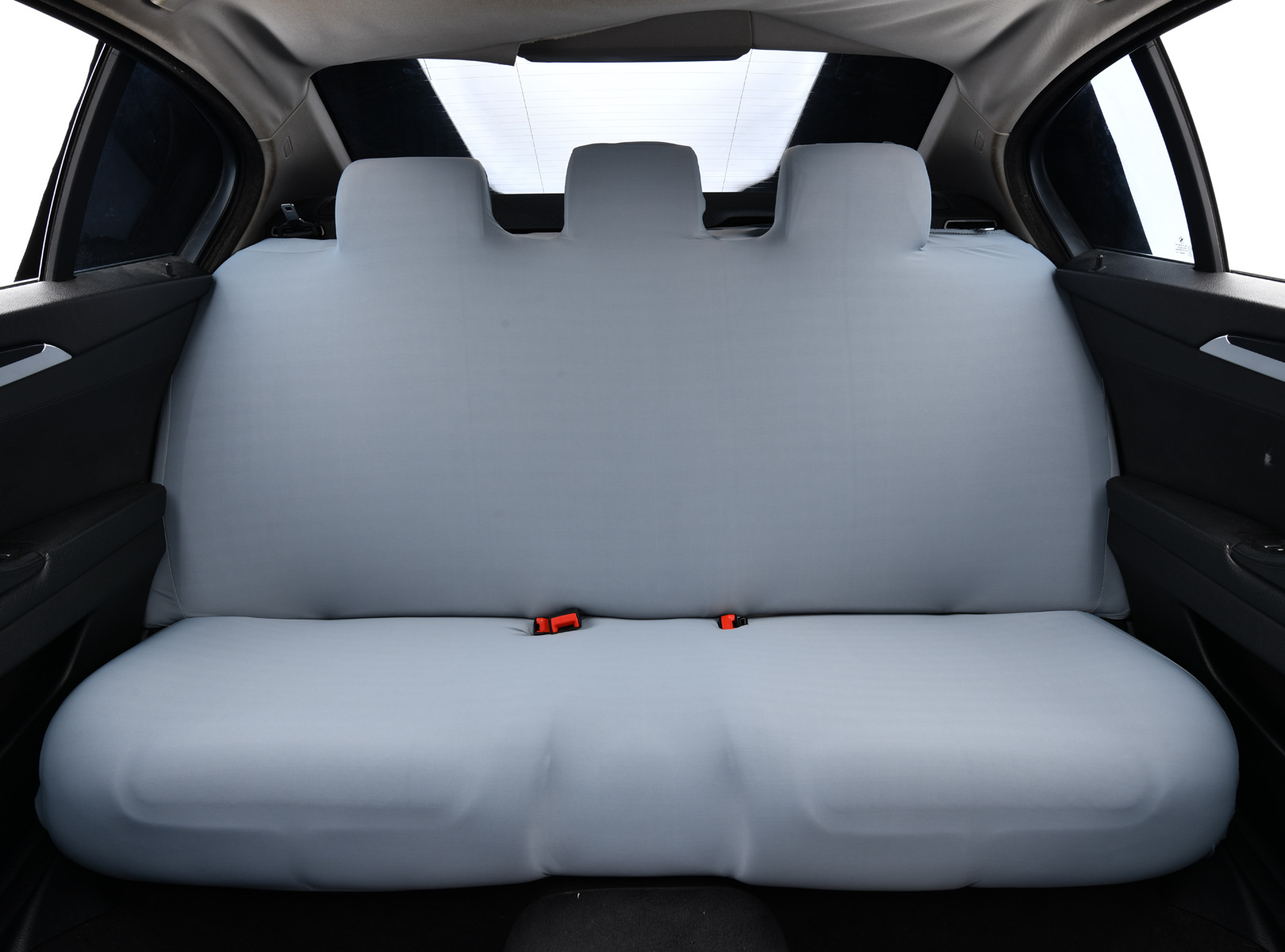 Elastic car cooling rear seat cushion cover, ice silk backrest seat cushion integrated seat protector, universal fit