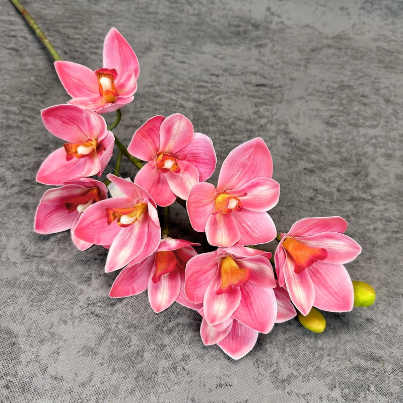 10 platillos Sensación artificial flor 3D impresión película Magnolia Home Dress Up flor arreglo props flor falsa al por mayor