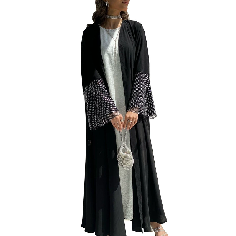 MQ085 Ближний Восток эксклюзивно для Super Ri Nidab Hot Selling Craccirt ABAYA мусульманское перекрестие эластичное бурение плащ